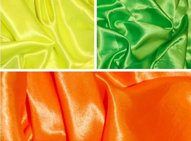 Flo Colours Silky Satin Fabric Craft Dress Wedding Material 150cm Wide Sewing