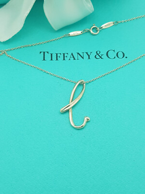 Tiffany Elsa Peretti Alphabet letter Initial B Silver 16