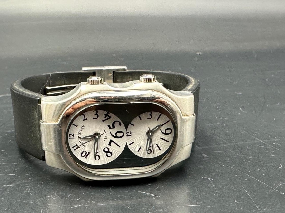 Authentic SS Ladies Philip Stein Teslar Duo-Time Watch. | eBay