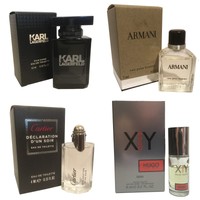Mens Aftershave Miniature Mini Gift Travel X4 Armani Boss Cartier Lagerfeld Mens Aftershave Miniature Mini Gift Travel X4 Armani Boss Cartier Lagerfeld