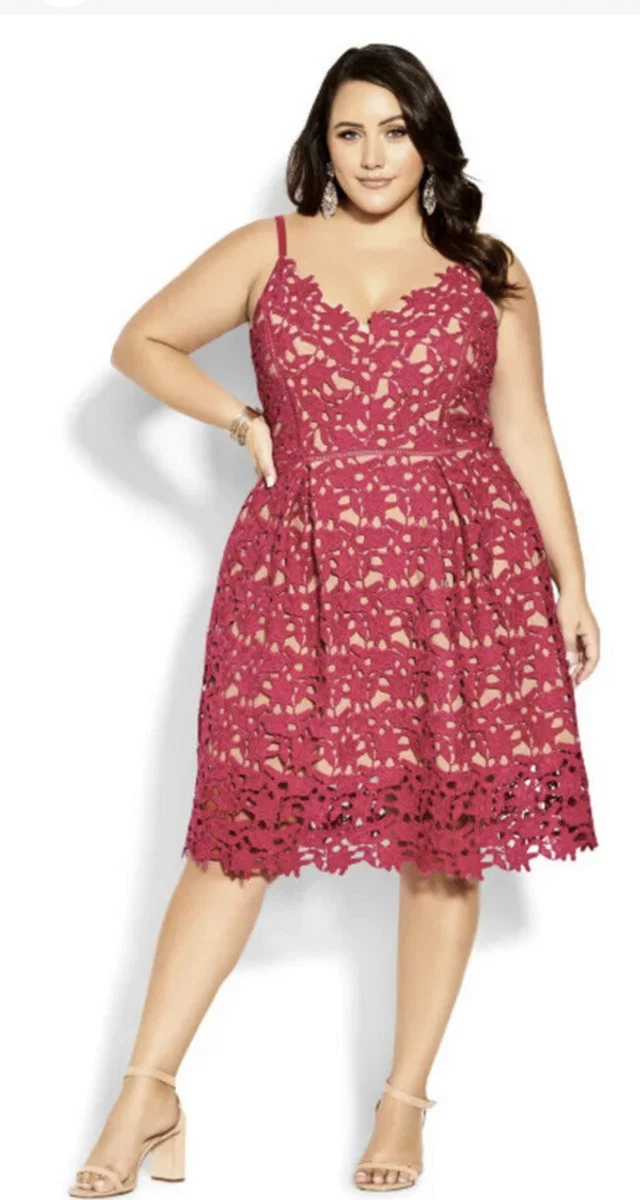 Fancy fit top and flare dress