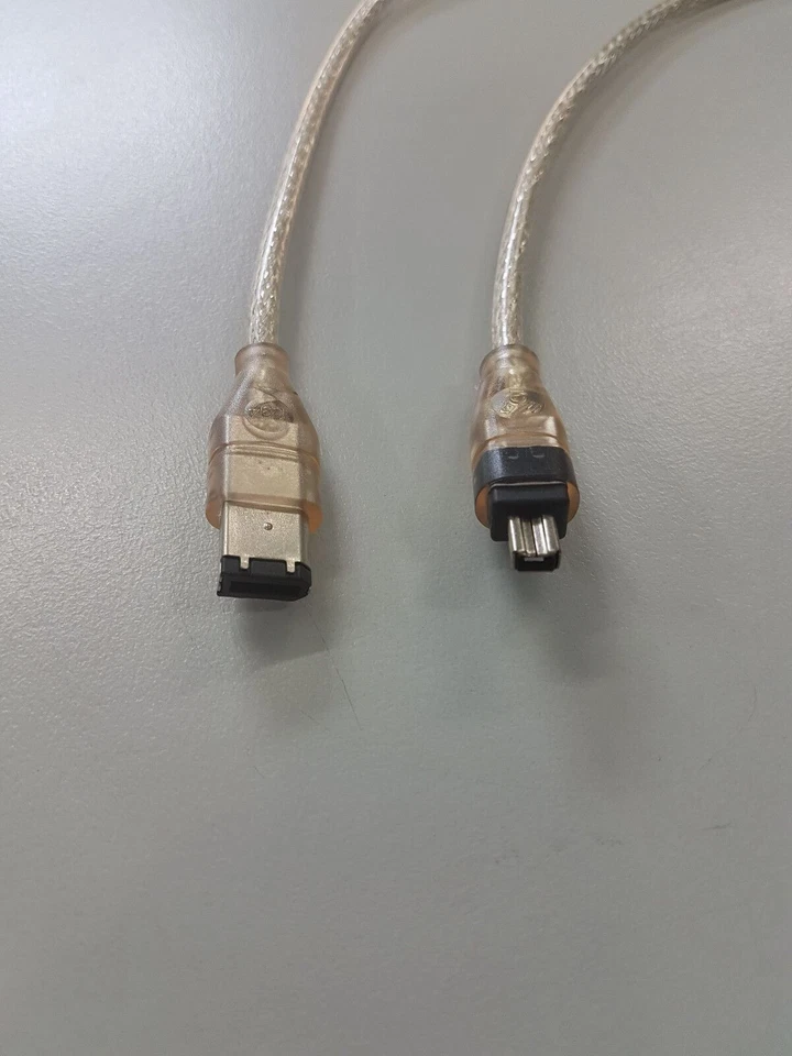 2m FireWire 6 Pin to 4 Pin Cable IEEE 1394 6P-4P Male-Male 6M/4M up to 400Mbps - Image 2 of 4