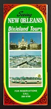 1960s Seeing New Orleans Dixieland Bus Tours Vintage Louisiana Travel Brochure