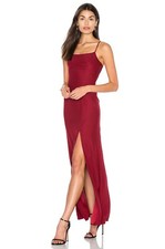 Stone Cold Fox Silk burgundy maxi dress