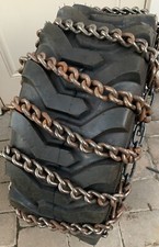 2new +2 Linked+ *usa* 9.5/10mm 12-16.5nhs Snow Ice Mud Chains Skid Steer Tractor