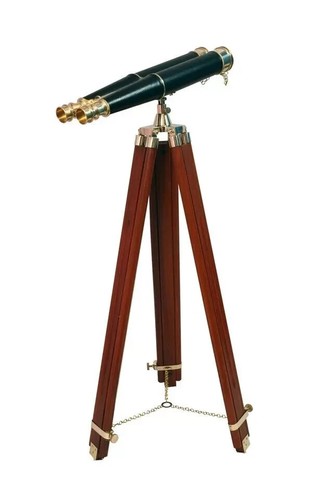 Vintage Floor Standing Admiral Binocular With Tripod Stand Nautical Collectible - Picture 2 of 5