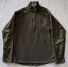 Condor Tactical Pocketed Quarter Zip Fleece Pullover Jacket Sz Small Green