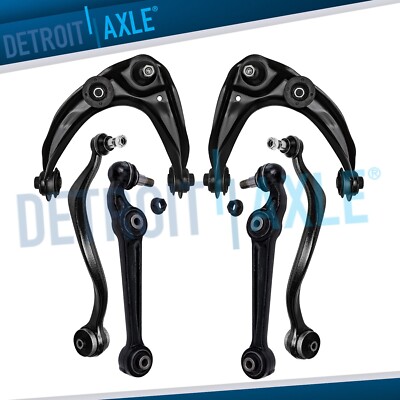 6pc Front Upper Lower Control Arm Ball Joint Kit for Fusion Milan MKZ Zephyr 6