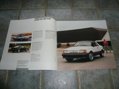 1986 Ford Escort EXP Sales Brochure - Vintage | eBay