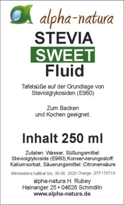 ALPHA-NATURA 4x 250ml Stevia Premium Flüssig-ohne Bitterstoffen + 300 Stevia Tabs im Spender