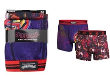 Men’s Spider-Man Across the Spider-Verse Boxer Briefs, 2 pack, Size XL