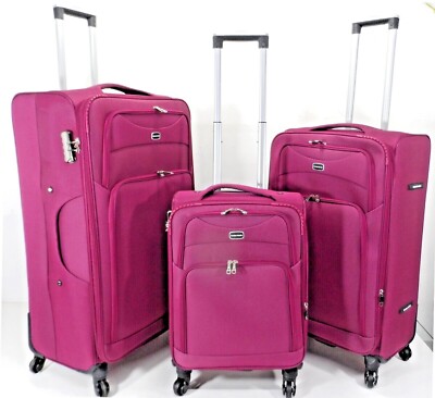 4W Large Suitcase Medium Cabin Luggage Lightweight Suitcases