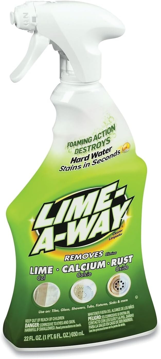 Cleaner, 22 Fluid Ounce Calcium Lime Cleaner and Rust Remover CLR Lime...