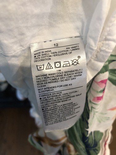Janie and Jack Palms Sundress Sleeveless White Girls Size 12 - Picture 6 of 8