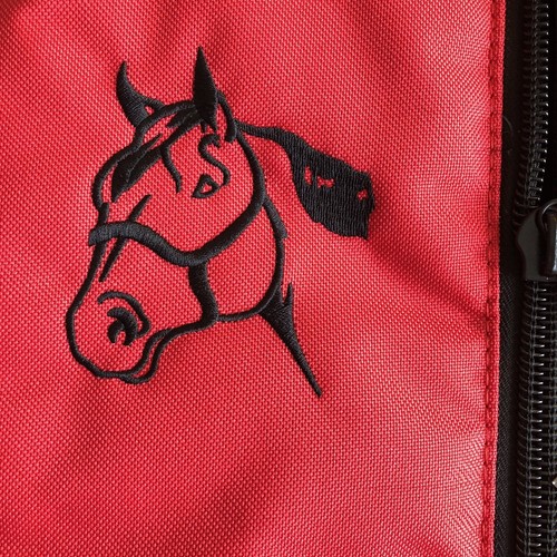 BADGER TUFF Bridle / Halter Padded Bag NEW color: RED - Picture 4 of 11