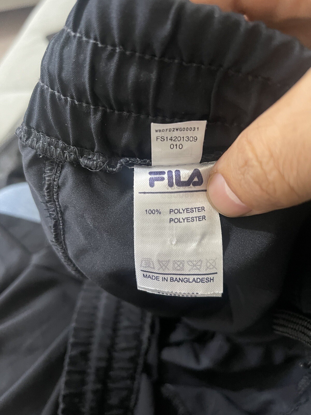 Pantaloncini da uomo FILA alti e grandi taglia XL neri attivi