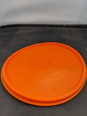 Vtg Tupperware Tupper Seal Replacement Lid Orange 227-22 -6'' Exc 