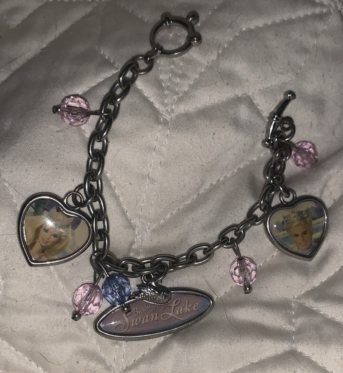 Vintage Style Barbie Charm Bracelet Swan Lake Barbie & Ken