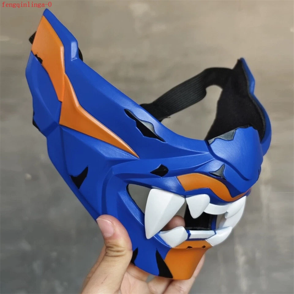 VALORANT Yoru Cosplay Clown Half Face Mask Replica Wearable 1:1 High-end Props - Image 4 of 4