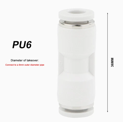 PU/PY/PE Series Tracheal Connector Outer Diameter 4/6/8-16MM For PU/Nylon Hose - Picture 13 of 45