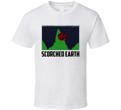 Scorched Earth Old Computer Game Fan T Shirt