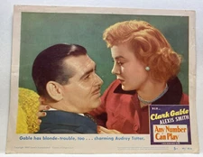 ANY NUMBER CAN PLAY Lobby Card (Fine-) 1949 Clark Gable Movie Poster Art 26363