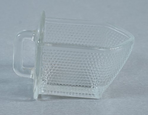 alte Gerrix Pressglas Schütte Glasschütte transparent für Küchenschrank Vintage - Picture 5 of 9