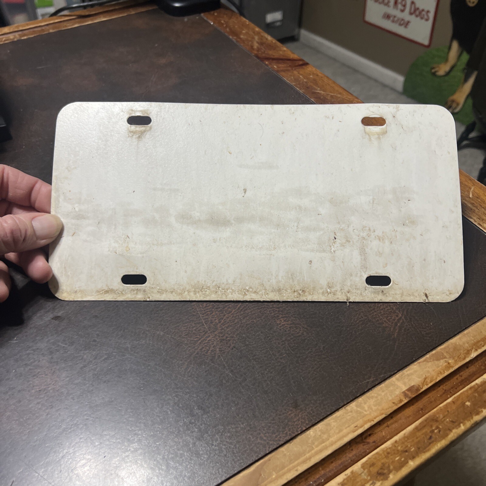 Vintage Plastic License Plate Champion Chevrolet Geo Mazda Hanover Pa