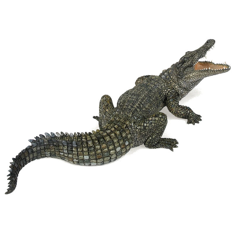 NEW PAPO 50055 Nile Crocodile 21cm Long Wild Animal RETIRED UK