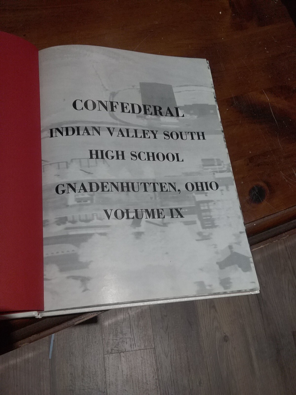 Vintage High School Yearbook 1977 Confederal Indian Valley Gnadenhutten