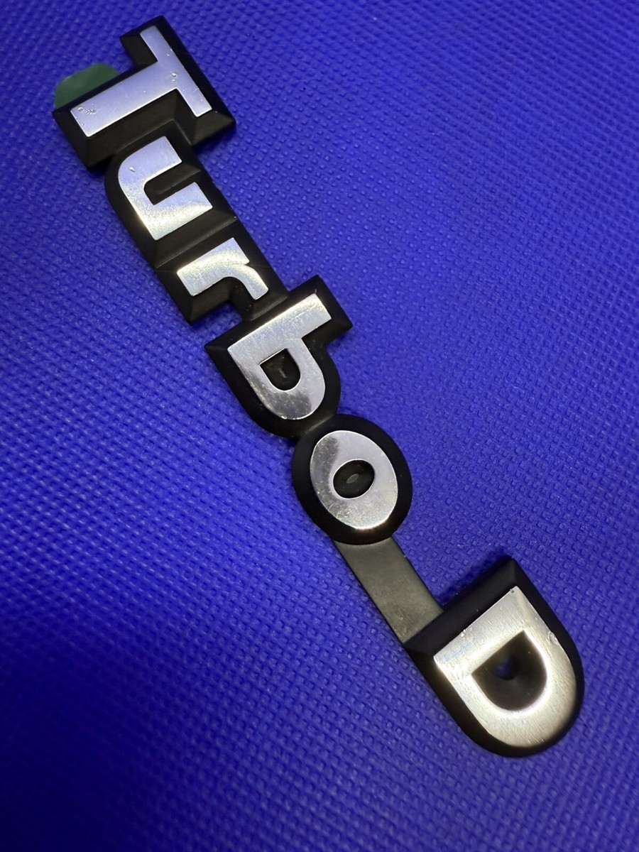 Logo Badge Emblem TURBO-D TURBO METAL RENAULT PEUGEOT CITROËN BX