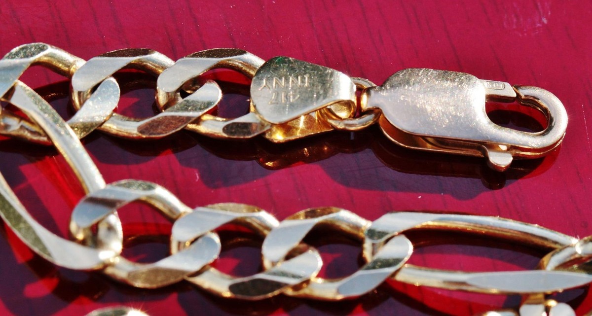 10k 417 yellow gold bracelet 8.0
