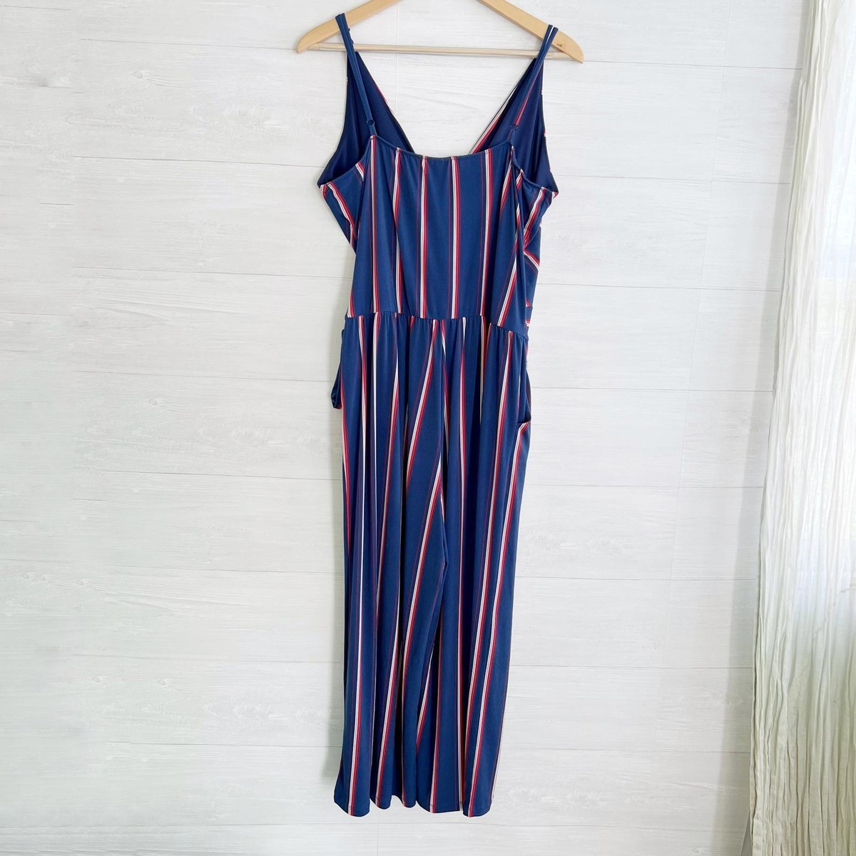 NWT Kayleigh Stitchfix Navy blue Rica Knit cropped jumpsuit, XXL