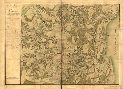 18'' x 24'' Map of Armée de Rochambeau, 1782