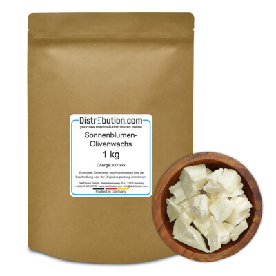 1 kg Sonnenblumenwachs mit Olivenwachs - NatureWax  C-3S für Kerzen in Gläsern