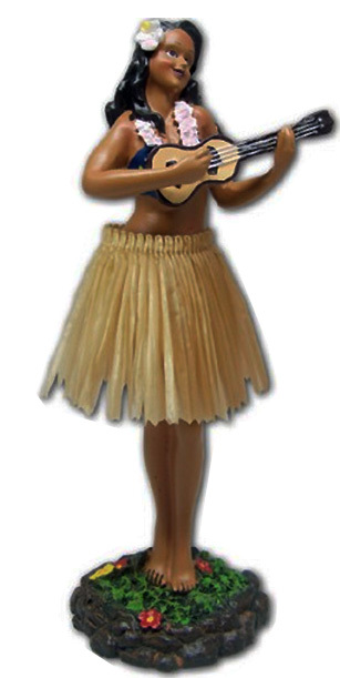 hawaiian dashboard hula boy doll