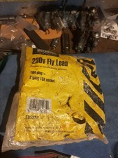 Image of 230v Fly Lead 16A PLUG 2 Gang 13 AMP socket