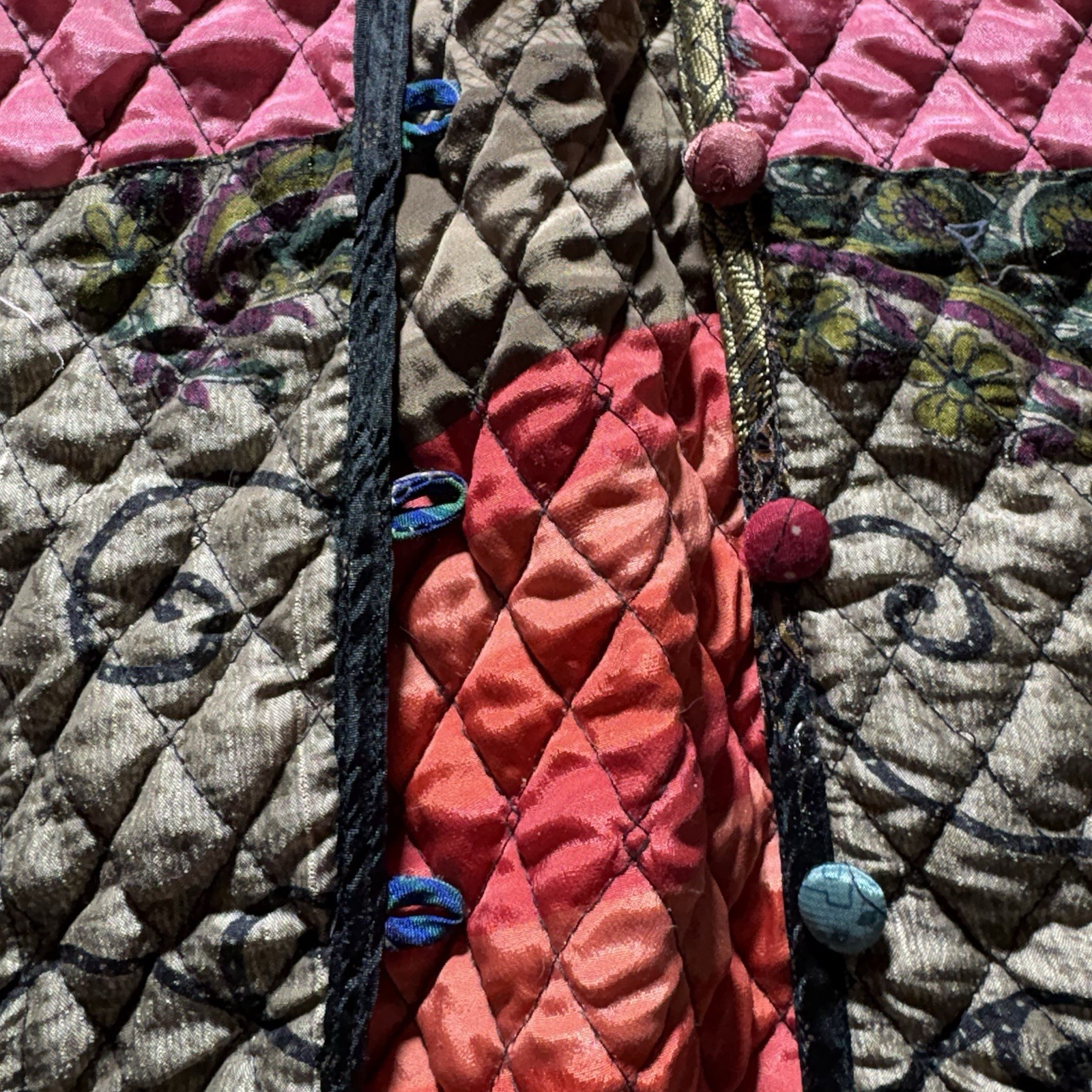 Sacred Threads Patchwork Quilted Jacket Women's S… - image 3