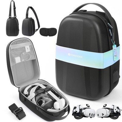 FOREGOER Hard Carrying Case for Meta Quest 3/3S/Oculus Quest 2, Large Space C...