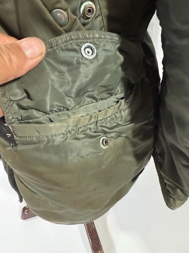 VINTAGE USAF N-3B N3B FLIGHT PARKA 1960S VIETNAM WAR Heavily Worn Out Y2K - Picture 9 of 18