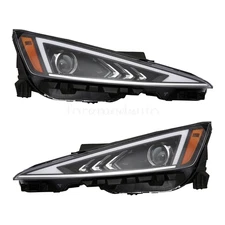 Headlights Left Right Side Halogen For 2019 2020 Hyundai Elantra Headlamp Pair