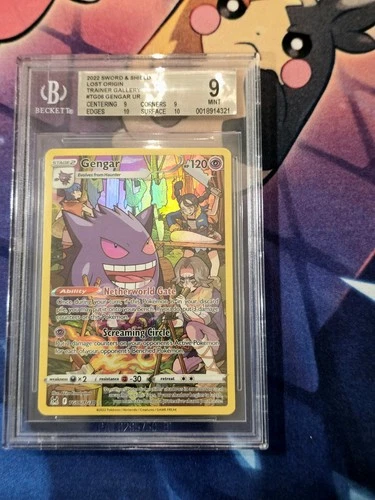Gengar TG06/TG30 Swsh11: Lost Origin Trainer Gallery Holo BGS Beckett