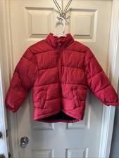 Gap Kids Boys Size S Red Puffer Jacket Full Zip Winter Coat