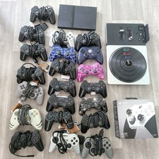 Gros lot de 21 manettes Ps2/Ps3/Xbox + Console slim Ps2 + PLatine DJ Hero HS