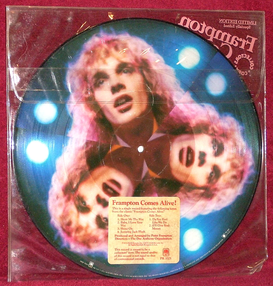 LP SEALED FRAMPTON COMES ALIVE! PICTURE DISC LTD ED 1978 A&M COLLECTORS' ITEM - Image 2 of 2