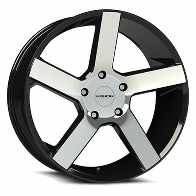 Vision Wheel 472V Switchback 20x9 6x5.5 30mm Black/Machined 472V2984GBMF30