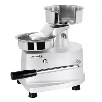 GGM Gastro Manuelle Hamburgermaschine - Ø 130 mm - Silber
