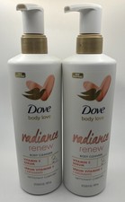 2x Dove Body Love Radiance Renew Body Cleanser Vit C Serum 17.5 fl oz ea New