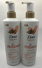 2x Dove Body Love Radiance Renew Body Cleanser Vit C Serum 17.5 fl oz ea New