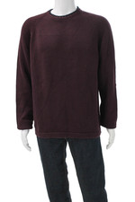 J Crew Mens Pullover Sweater Purple 100 Cotton Crewneck Long Sleeve Size L